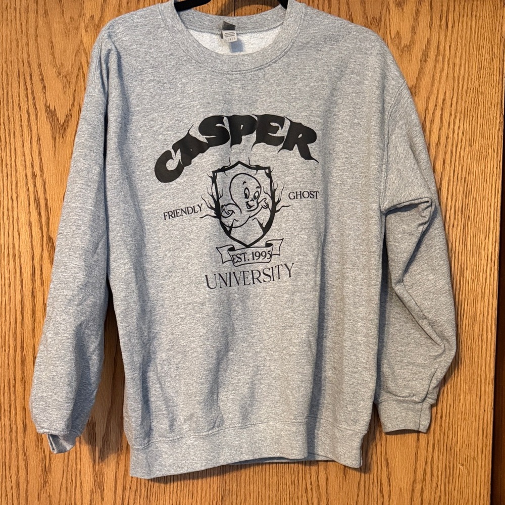 Gildan Gray Casper University Crewneck Sweater